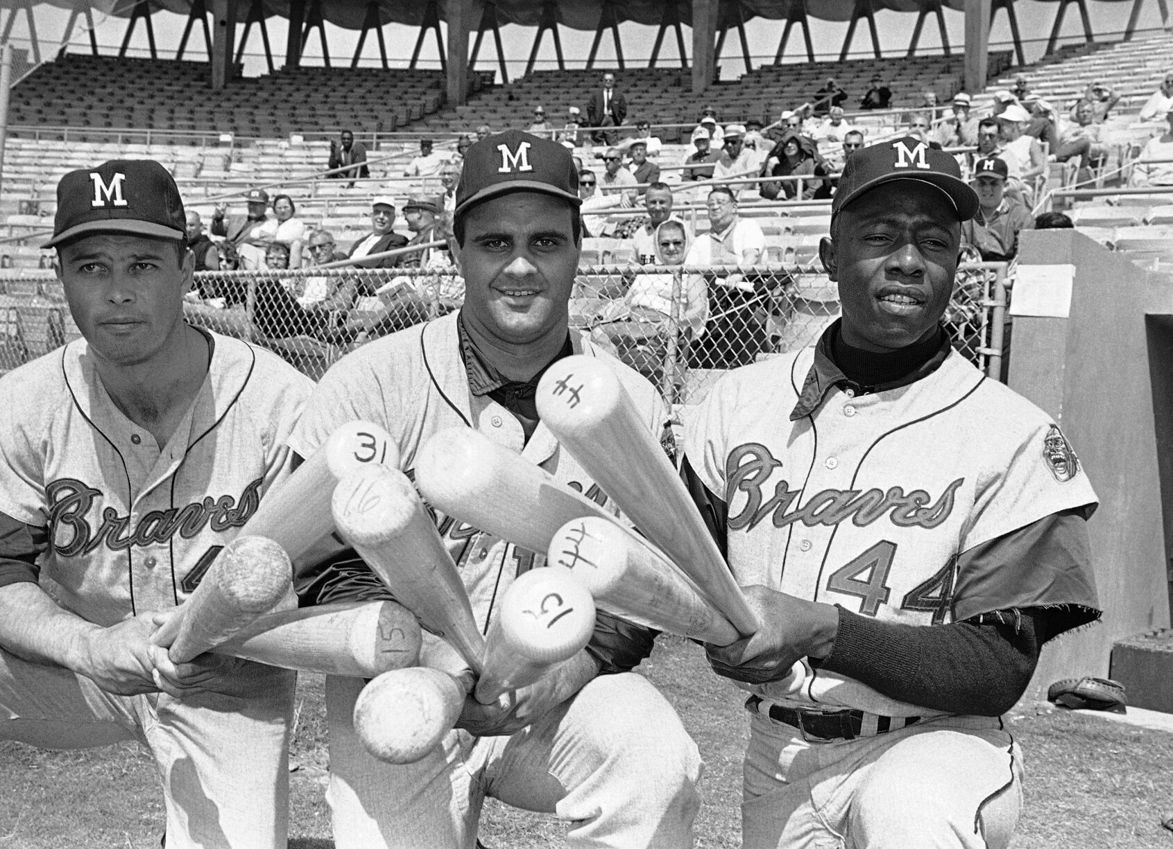 Hank Aaron, Eddie Mathews, Joe Torre